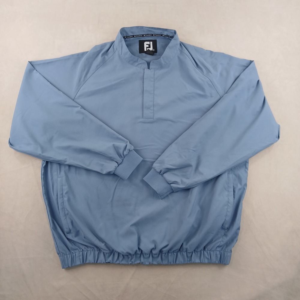 Footjoy XL Mens Windbreaker Jacket 26x28 Pockets Fits XXL Defects‎